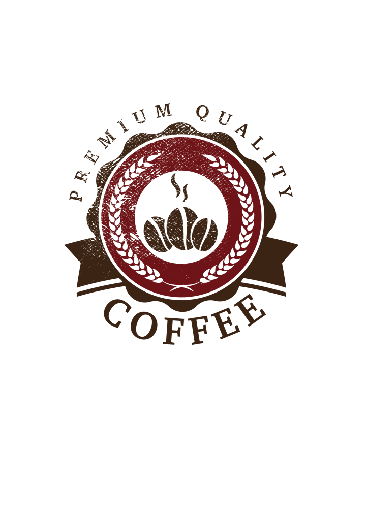 Custom coffee brand logo design with stylish typography and coffee-related imagery.